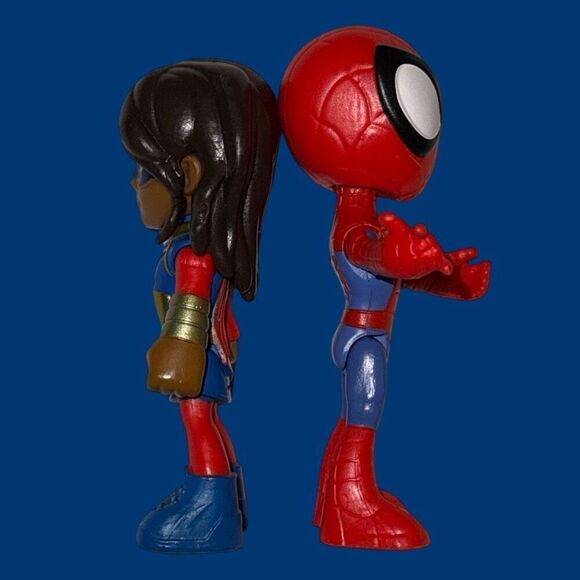 2021 Marvel Spidey & His Amazing Friends Team Ms Marvel & Spiderman Figures B21 - Picture 2 of 6